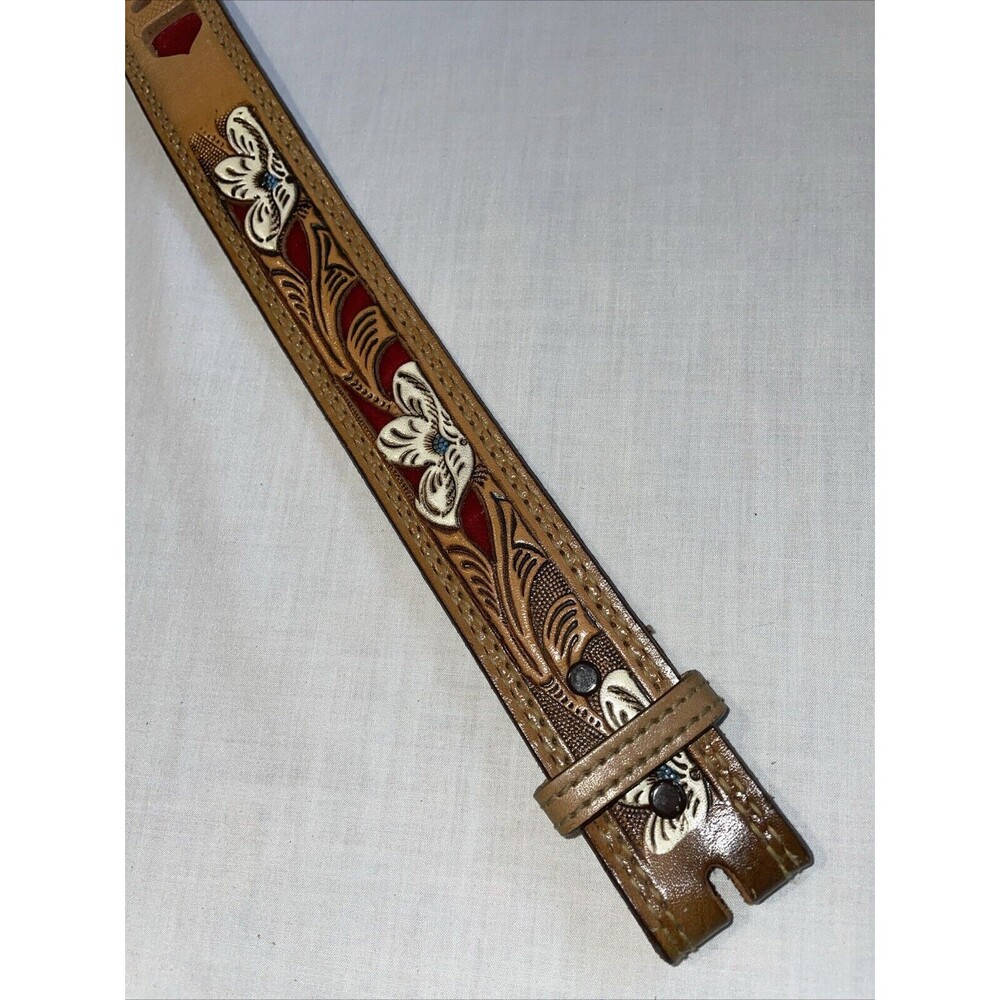 Nocona Women’s Western Belt Size M 30” Brown Leather Personalized B J T Letters